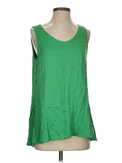 Pre-owned Rene Lezard Sleeveless Blouse In Green