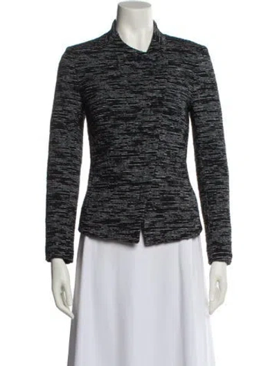 Pre-owned Rene Lezard Striped Jacket In Black