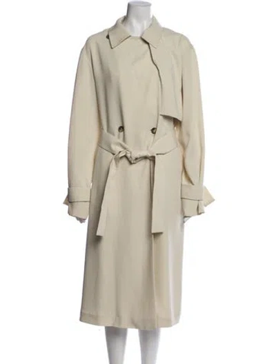Pre-owned Rene Lezard Trench Coat In Neutral