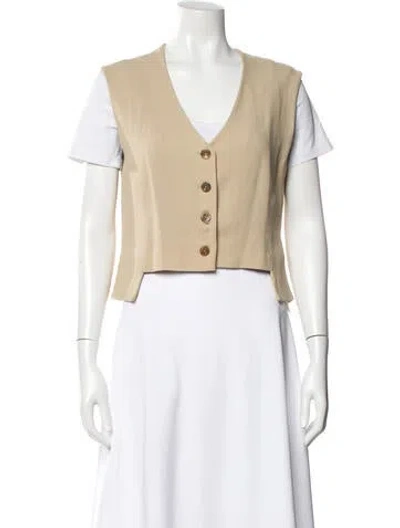 Pre-owned Rene Lezard Vest In Neutral