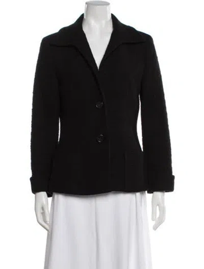 Pre-owned Rene Lezard Wool Blazer In Black
