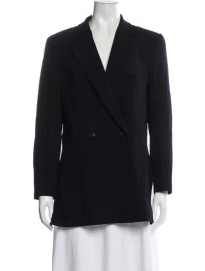 Pre-owned Rene Lezard Wool Blazer In Black