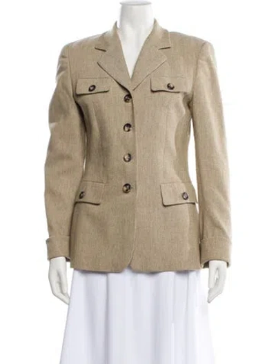 Pre-owned Rene Lezard Wool Blazer In Neutral
