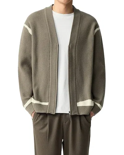 Rene Lion Cardigan In Green