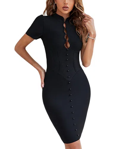 Rene Lion Dress In Black