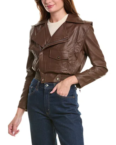 Rene Lion Jacket In Brown