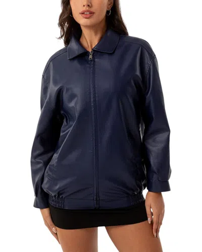 Rene Lion Jacket In Blue