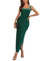Rene Lion Maxi Dress In Green