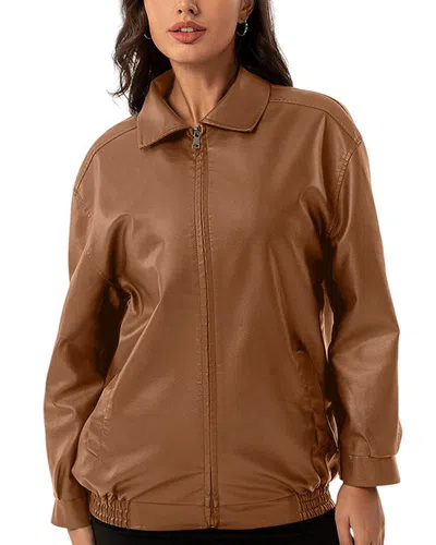Rene Lion Moto Jacket In Gray