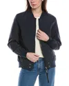 Rene Lion Short Rain Jacket In Blue