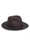 René Mantilla, New York Fedora Hat In Black/red