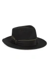 René Mantilla, New York Maison Wool Felted Fedora In Black