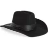 René Mantilla, New York Vaquero Wool Cowboy Hat In Black