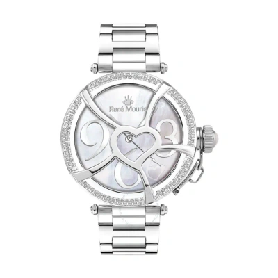 Rene Mouris Coeur D'amour Mother Of Pearl Dial Ladies Watch 50103rm1 In Metallic