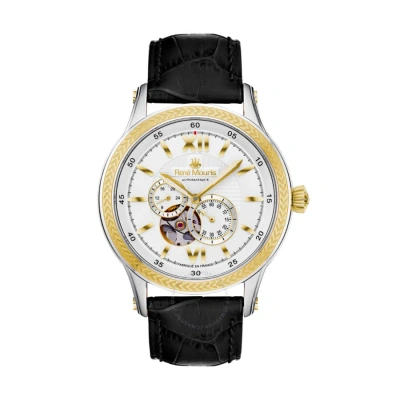 Rene Mouris Corona Chronograph Automatic White Dial Men's Watch 70105rm4 In Black