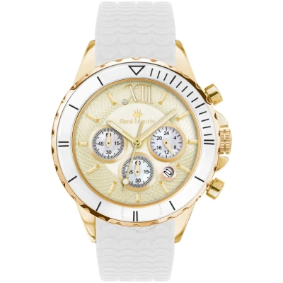 Rene Mouris Dream I Chronograph Champagne Dial Ladies Watch 50108rm6 In White