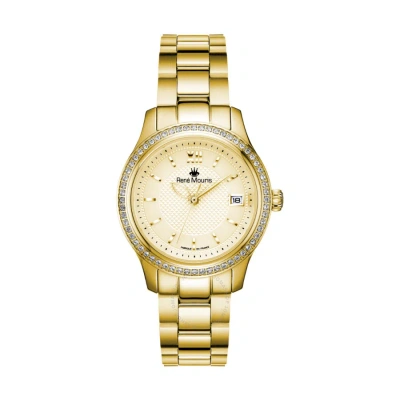 Rene Mouris Lola Champagne Dial Ladies Watch 50113rm2 In Gold