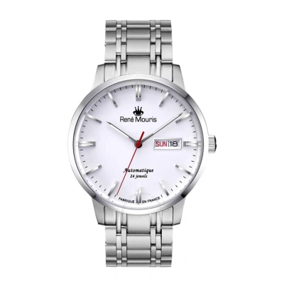 Rene Mouris Noblesse Automatic White Dial Men's Watch 10107rm1 In Metallic