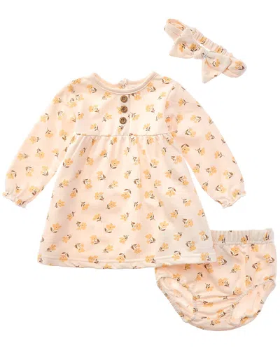 Rene Rofe Kids' 3pc Dress Set In Pink