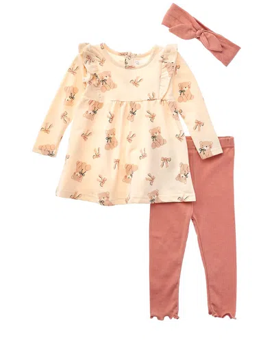 Rene Rofe René Rofé 3pc Tunic & Legging Set In Neutral