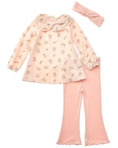 Rene Rofe René Rofé 3pc Tunic & Legging Set In Pink