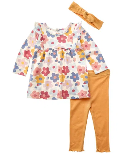 Rene Rofe Kids' René Rofé 3pc Tunic & Legging Set In Yellow