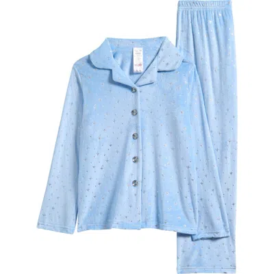 Rene Rofe Kids' Adore Velour Pajamas In Blue