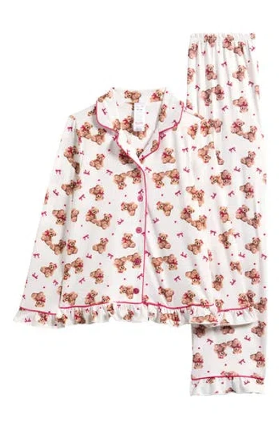 Rene Rofe Kids' Warm & Fuzzy Pajamas In Multi