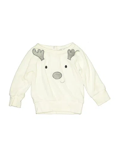 Pre-owned Rene Rofe Babies' Pullover Sweater In White