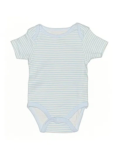 Pre-owned Rene Rofe Babies' Short Sleeve Onesie In Blue