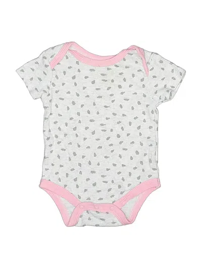 Pre-owned Rene Rofe Babies' Short Sleeve Onesie In White