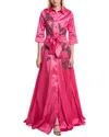 Rene Ruiz Bead Embellished Shirt Gown