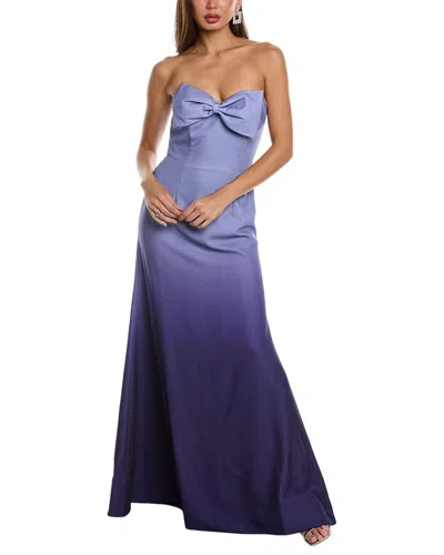 Rene Ruiz Bow Gown In Purple