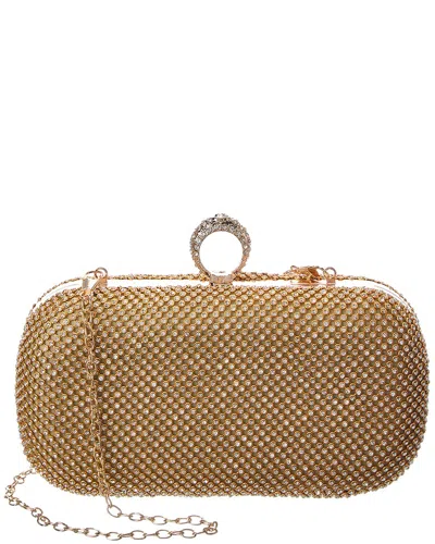 Rene Ruiz Chain Clutch In Gold