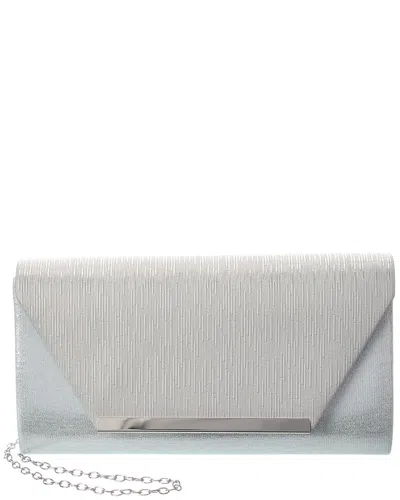 Rene Ruiz Chain Envelope Clutch In Silver
