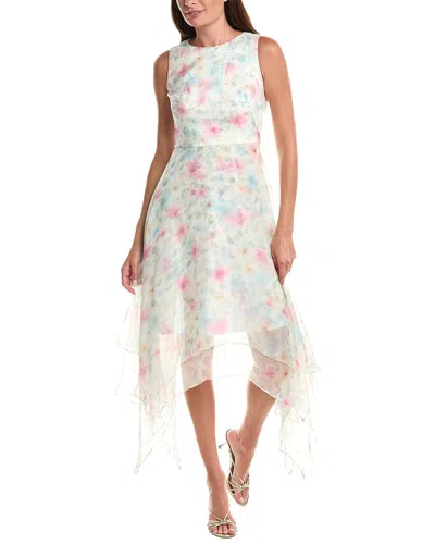 Rene Ruiz Chiffon Dress In Neutral