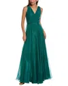 Rene Ruiz Chiffon Gown In Green