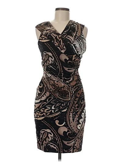 Pre-owned Rene Ruiz Cocktail Dress In Brown