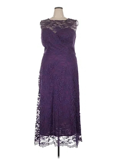 Pre-owned Rene Ruiz Cocktail Dress In Purple