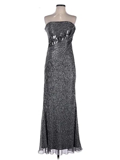Pre-owned Rene Ruiz Cocktail Dress In Silver
