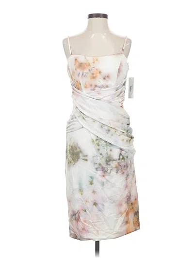 Pre-owned Rene Ruiz Cocktail Dress In White