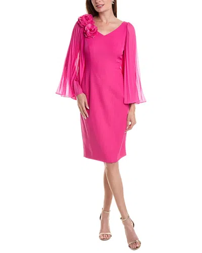 Rene Ruiz Cocktail Sheath Dress In Pink
