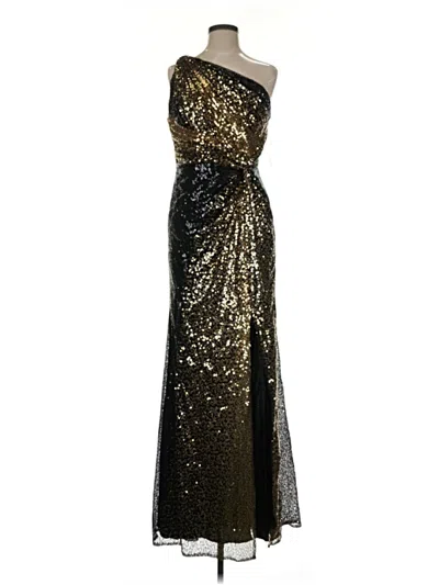 Pre-owned Rene Ruiz Collection Cocktail Dress In Gold