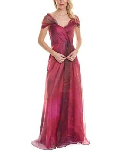 Pre-owned Rene Ruiz Collection Rene By  Off-the-shoulder Organza Gown Women's In Pink