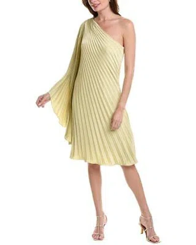 Pre-owned Rene Ruiz Collection Rene By  One-shoulder Midi Dress Women's In Yellow