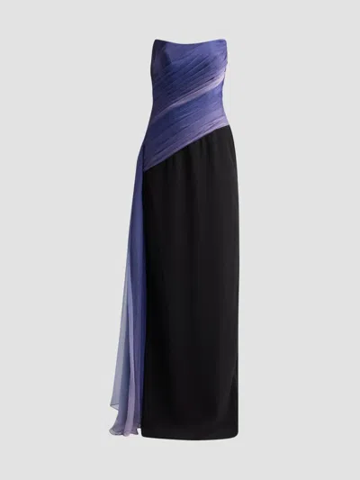 Rene Ruiz Collection Women's Crêpe & Ombré Chiffon Column Gown