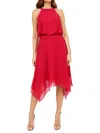 Rene Ruiz Collection Women's Halter Midi Dress In Magenta