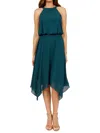 Rene Ruiz Collection Women's Halter Midi Dress In Mint