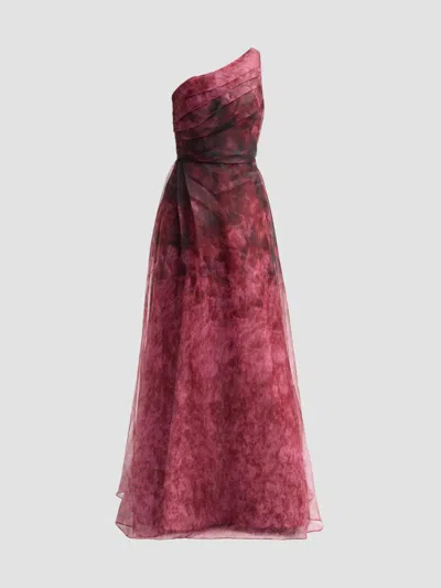 Rene Ruiz Collection Women's One-shoulder Floral Organza Gown In Multi