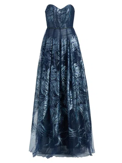 Rene Ruiz Collection Women's Sequin-embellished Tulle Ball Gown In Multi